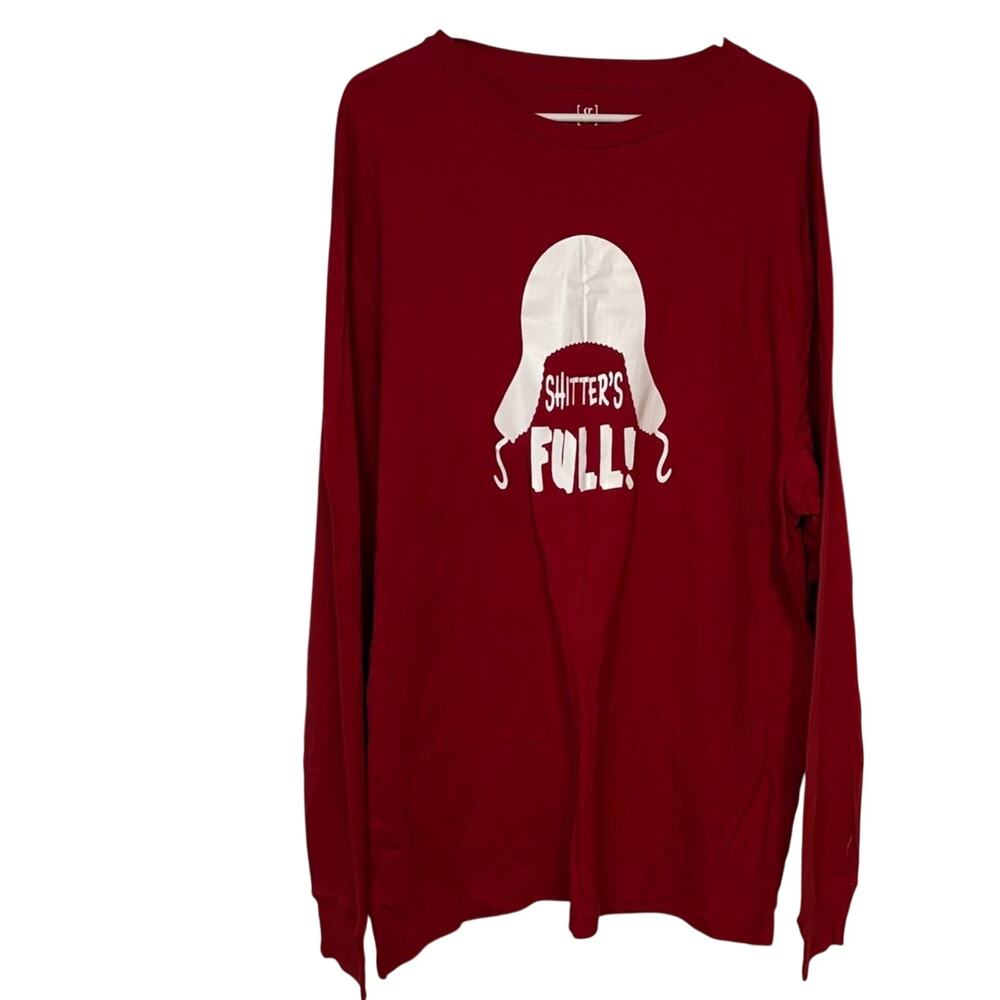 George Christmas Shirt Shitter’s Full Cousin Eddie Red Long Sleeve 2XL
